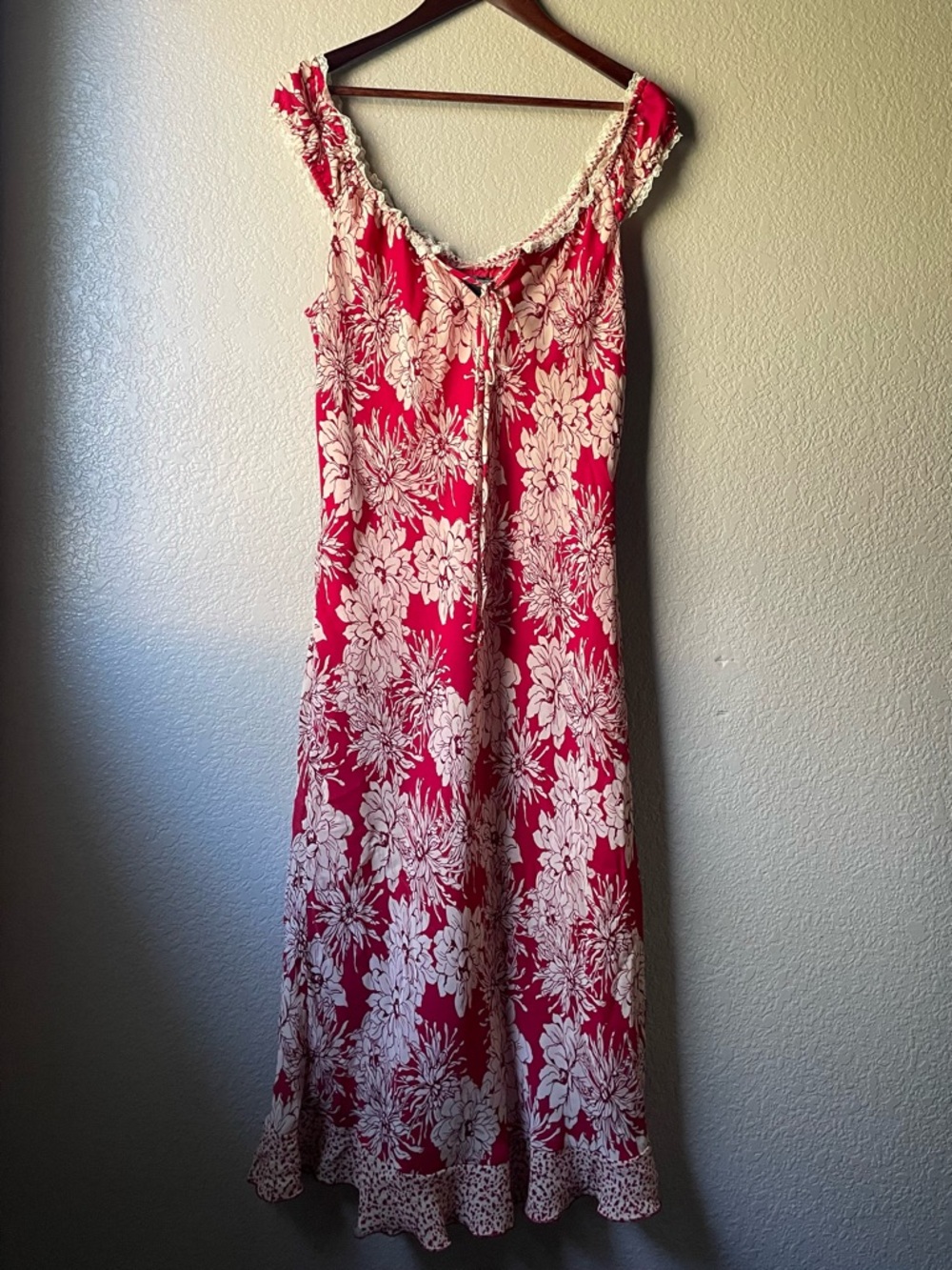 Vintage Jonathan Martin Womens 10 Floral Sheer Lined Maxi Dress Peasant Whimsy